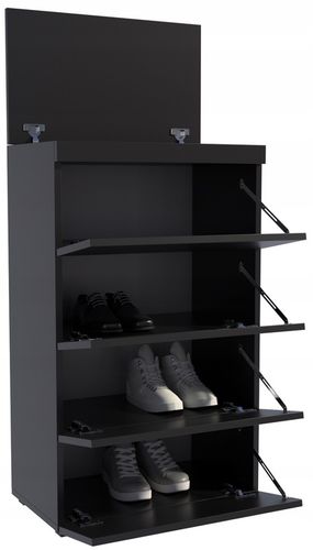 Szafka na buty FIGARO czarna 60cm regał obuwie garderoba schowek na na Arena.pl