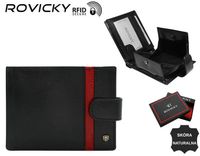 duży, skórzany portfel męski na zatrzask — rovicky