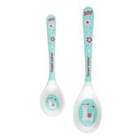 CANPOL Łyżeczka z melaminy exotic animals 2 sztuki turkusowe