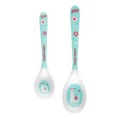 CANPOL Łyżeczka z melaminy exotic animals 2 sztuki turkusowe