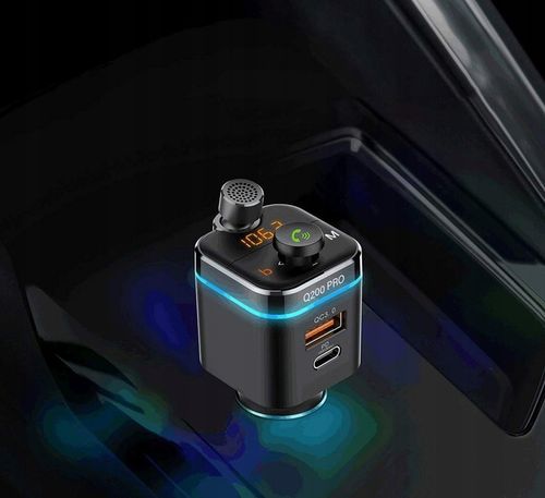 FEEGAR Transmiter FM bluetooth BT Szybka Ładowarka QC 4.0 PD Audio MP3 USB na Arena.pl