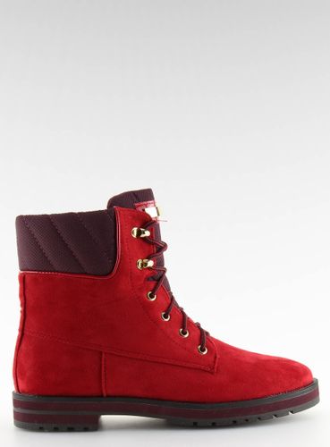 Botki sznurowane timberki czerwone 1539 RED - 39 na Arena.pl