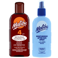 Malibu Olejek Do Opalania SPF4 200ml + Balsam W Sprayu Po Opalaniu