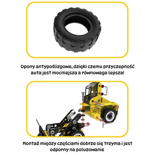 WOOPIE Zestaw Konstrukcyjny Pojazdy Budowlane STEAM 6w1 223 el. na Arena.pl
