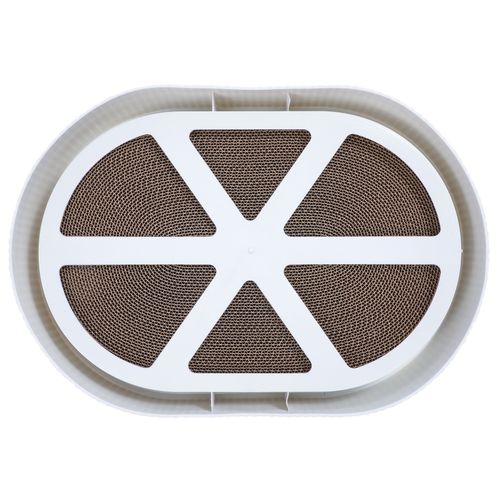 drapak dla kota z tekturki duży do drapania zabawka kot zwierzę leżący na Arena.pl