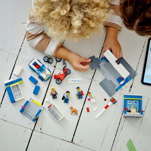 LEGO City Policja Posterunek Radiowóz Motor + Remiza Strażacka Łatwe Klocki na Arena.pl