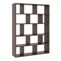 Duży regał wiszący, półka ścienna, 105x18x141 cm, wenge, mat | TYLETEGOTU