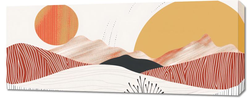 Obraz 100x40cm Roztańczone Słońce zdjęcie 1