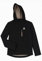 Kurtka Damska Softshell Campus Essential czarna rozmiar S z kapturem