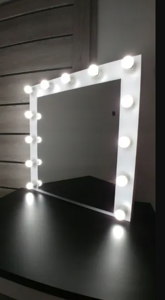 Lustro WHITE do makijażu / makeupu 80 x 80 zdjęcie 1