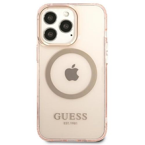 Guess GUHMP13LHTCMP iPhone 13 Pro / 13 6,1" różowy/pink hard case Gold na Arena.pl
