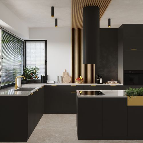 Plafon NERO 12,5 czarny/złoty na Arena.pl