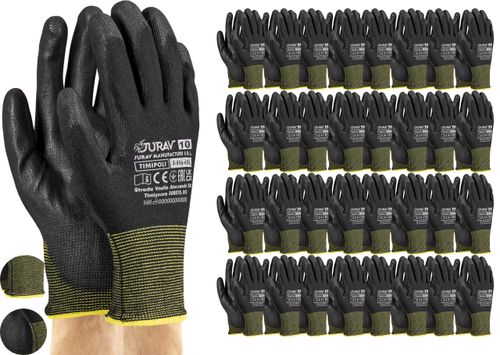rękawice robocze czarne j-timipoli_bb10-xl - 120 par na Arena.pl