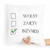 Poduszka Dla Inżyniera Na Prezent Na Urodziny Z Nadrukiem Ze Zdjęciem
