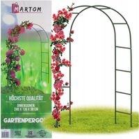 PERGOLA OGRODOWA ŁUK METALOWA ŁUKOWA PODPORA NA RÓŻE KWIATY PNĄCZA 240cm