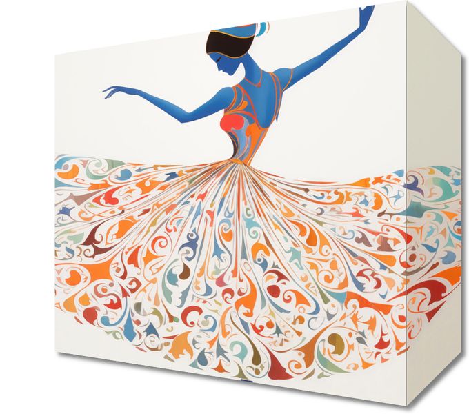 Obraz 20x20cm Wirująca Balerina zdjęcie 1