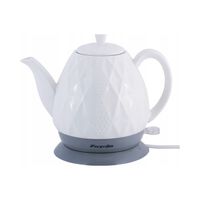 CZAJNIK ELEKTRYCZNY biały bezprzewodowy CERAMICZNY KAMILLE 1200 W 1,5 L
