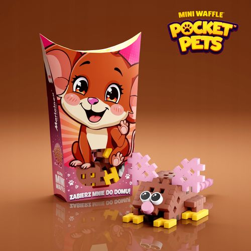 Marioinex Mini Waffle POCKET PETS - zestaw MYSZKA / MYSZ na Arena.pl