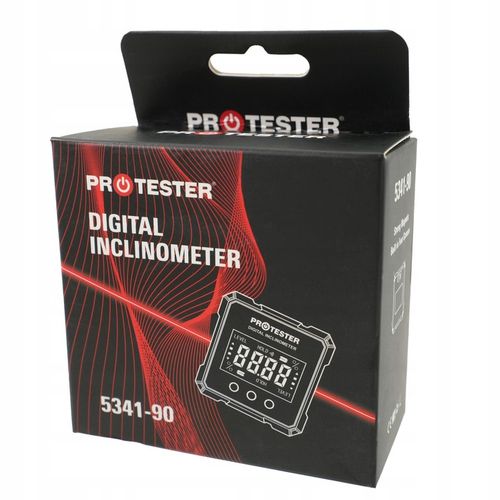 KĄTOMIERZ LASEROWY 4х90° CYFROWY POZIOMICA Z MAGNESEM INKLINOMETR na Arena.pl