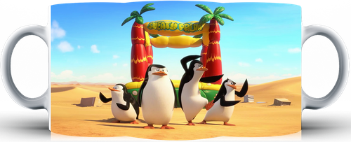 Kubek ceramiczny Pingwiny z Madagaskaru na Arena.pl