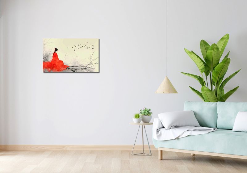 Obraz 70x40cm Diva Na Gałęzi zdjęcie 2