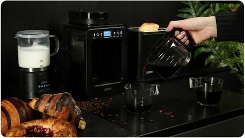 Ekspres Do Kawy Przelewowy z Młynkiem i Wielorazowym Filtrem Mały Rozmiar na Arena.pl