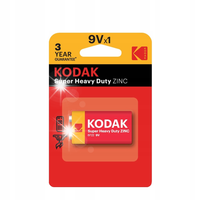 BATERIA 9V 6F22 6LR61 KODAK SUPER HEAVY DUTY ZINC