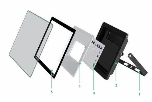 Halogen Naświetlacz LED 2x 50W + Statyw Budowlany barwa biała zimna na Arena.pl