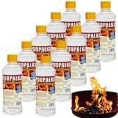 10x Podpałka żelowa do rozpalania grilla i kominków 0,5L