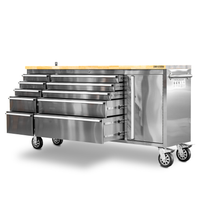 S200N Szafka warsztatowa ze stali nierdzewnej z 10 szufladami Viber-System