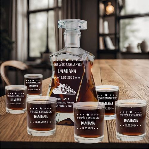 Karafka do Whisky Grawerowana Idealny Prezent Gift na Wieczór Kawalerski na Arena.pl