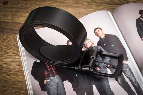 Męski Pas SKÓRZANY do Spodni JEANS szeroki 120cm na Arena.pl