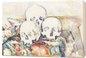 Obraz 100x70cm The Three Skulls, Paul Cezanne Vintage do Salonu