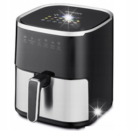 Beztłuszczowa Frytkownica 5L AIR FRYER 1450W Mocna 6 PROGRAMÓW