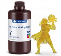 2 x Żywica UV Anycubic DIY Color Mixing Clear Yellow Przezroczysta żółta 1l