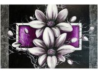 100 70CM OBRAZ PŁÓTNO PIĘKNE SREBRO PŁÓTNO RAMA