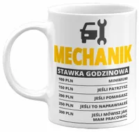 KUBEK STAWKA GODZINOWA PREZENT DLA MECHANIKA 330ML