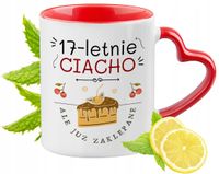 17 Urodziny Czerwony Z Uszkiem W Kształcie Serca Na Prezent