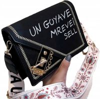 Listonoszka Mała Damska Skórzana Torebka Na Pasku