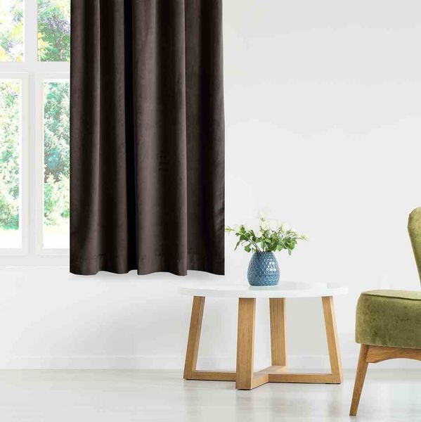 CURT/AH/VELVET/EYELETS/D.BROWN/140X245/1PC zdjęcie 5