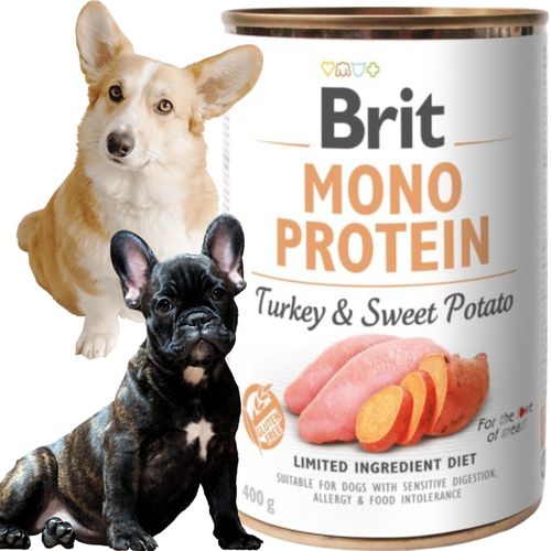 mokra karma dla psa brit mono protein turkey & sweet potato 400g indyk na Arena.pl