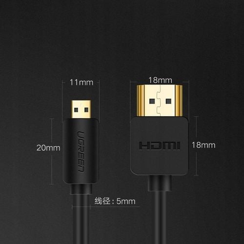 UGREEN MOCNY KABEL HDMI - MICRO HDMI 19 PIN 2.0V 4K 60HZ 30AWG 1,5M na Arena.pl