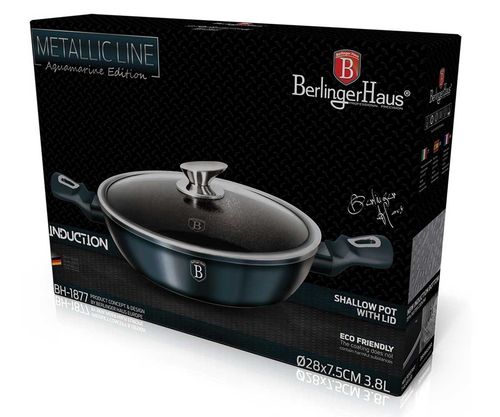 garnek granitowy 28cm berlinger haus aquamarine line bh-1877 na Arena.pl