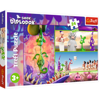 Puzzle - 24 Maxi - Ciekawski Smok Diplodok - Trefl 14376