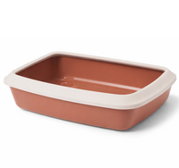 SAVIC Iriz Kuweta z ramką wysoka toaleta kota królika otwarta czerwona 50cm