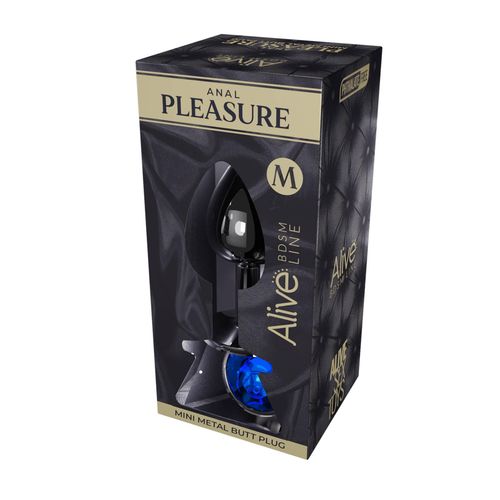 mini metal butt plug m blue na Arena.pl