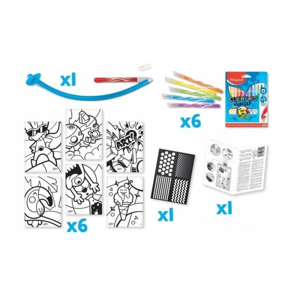 FLAMASTER AEROGRAF  BLOW PEN ART POP MAPED CREATIVE zdjęcie 2
