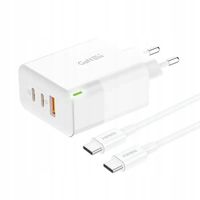 FONENG ŁADOWARKA SIECIOWA GAN65 USB-A 2X USB-C GAN 65W Z KABLEM USB-C