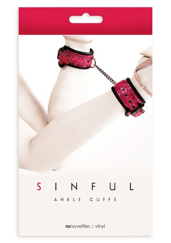 Kajdanki-Sinful Ankle Cuffs Pink na Arena.pl