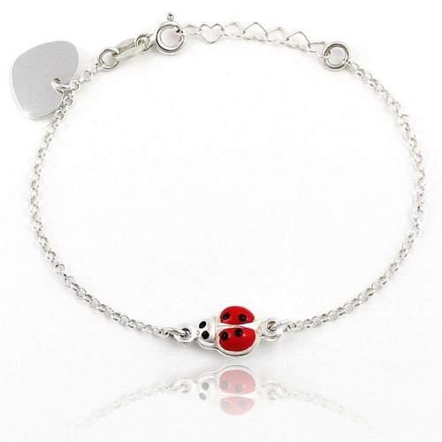 Srebrna Bransoletka Dziewczynka Dziecięca Grawer na Arena.pl